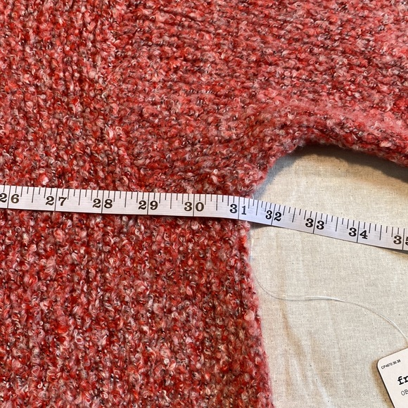 Free People BFF Sweater with Cowl Neck - Scarlet Flame - Picture 8 of 12